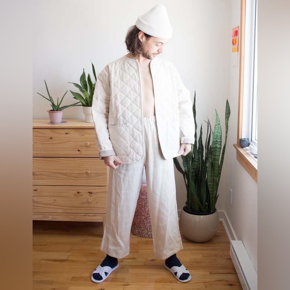 SOLD Seek Shelter Quilted Milo Coat in Cobalt Blue - Picture 9 of 9